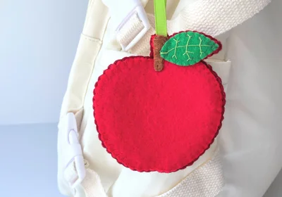 A is for... Apple Decoration or Keyring - Red Apples