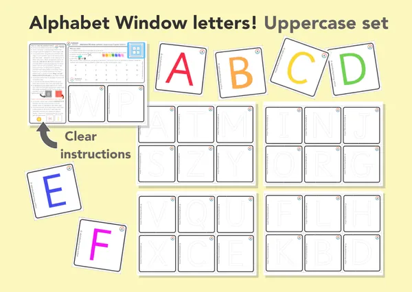 Uppercase Alphabet letters for window display