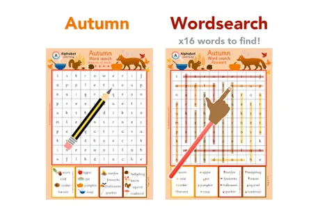 Wordsearches Seasons and Months of the Year (x5 included) additional preview 3