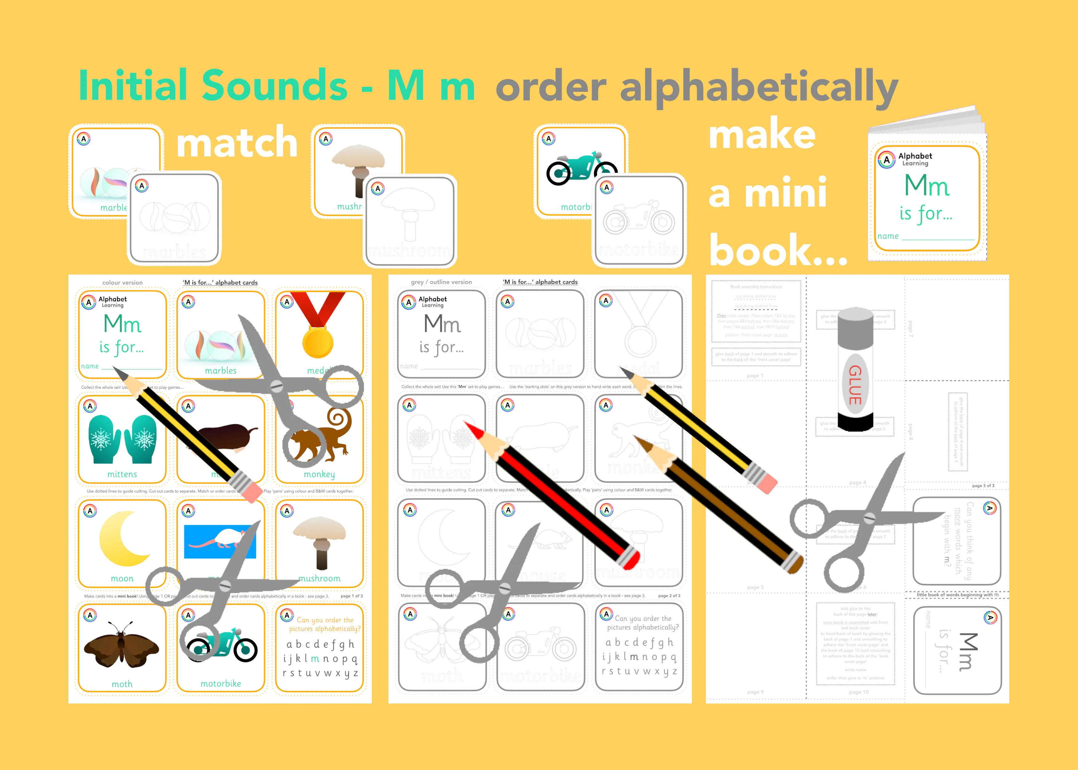 M is for... What begins with the letter 'm'? main preview